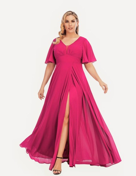 Vestido de fiesta largo con corte debajo del pecho Vestido de fiesta largo con corte debajo del pecho