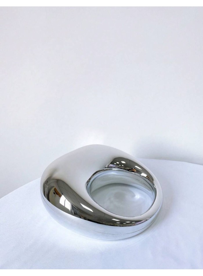Metallic acrylic oval party bag