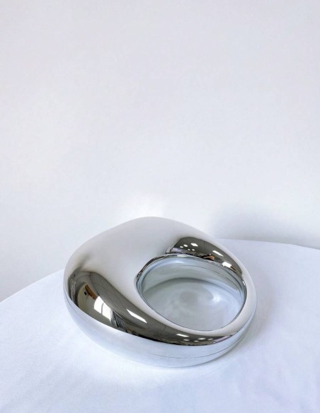 Metallic acrylic oval party bag