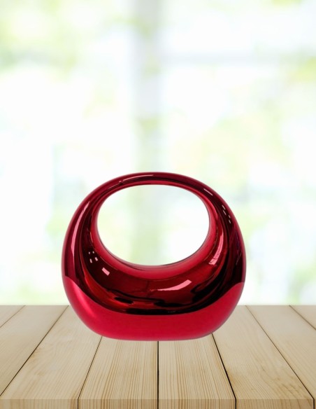 Metallic acrylic oval party bag