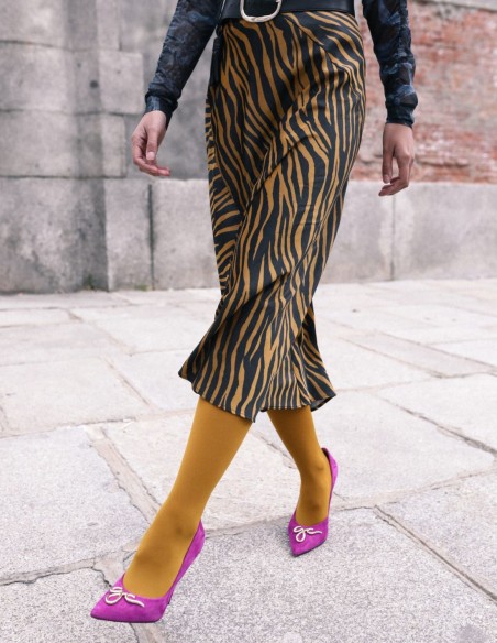 Bougainvillea suede party shoe with decorative buckle