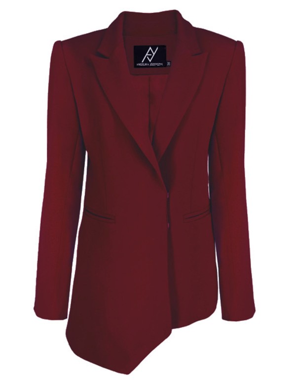 Blazer burdeos mujer best sale