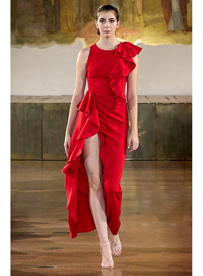 Robe A Volants Red Leo Rouge 827760 260 main image 1