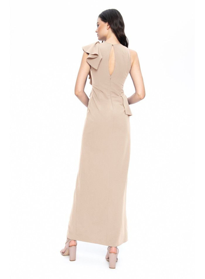 Diana® | Long dress with ruffles and opening main image 1