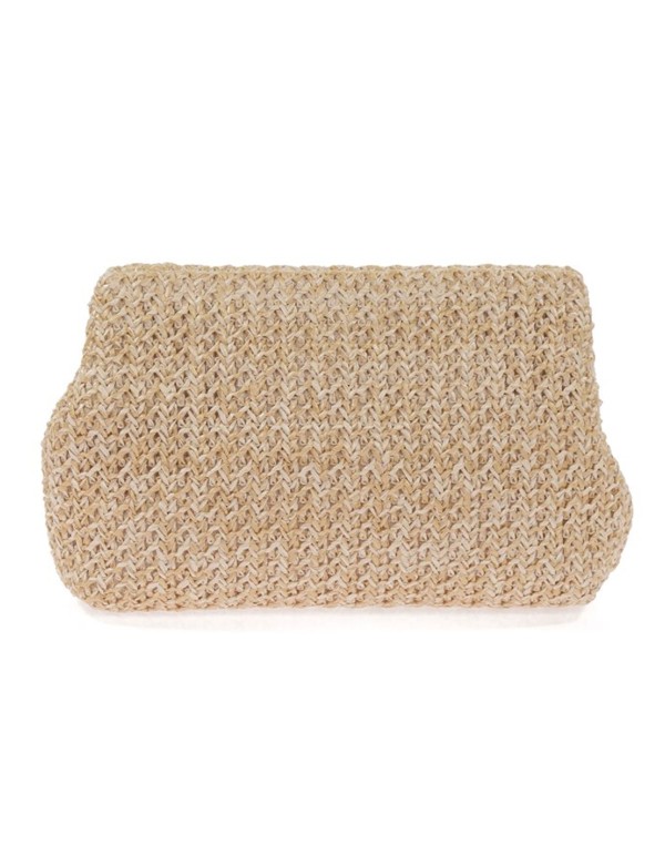 Sac de style sacoche en raphia avec chaîne 2