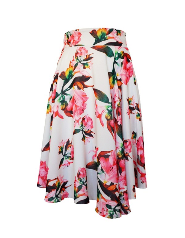 Falda de fiesta floral, por encima de la rodilla y con mucho vuelo de Lauren Lynn London 2