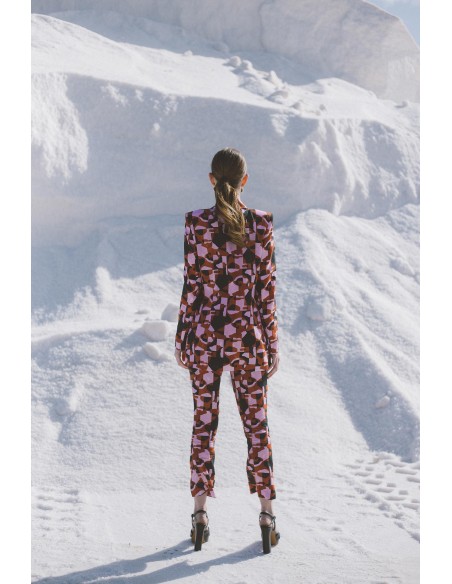 Costume de soirée à motifs avec Veste de smoking et Pantalon slim