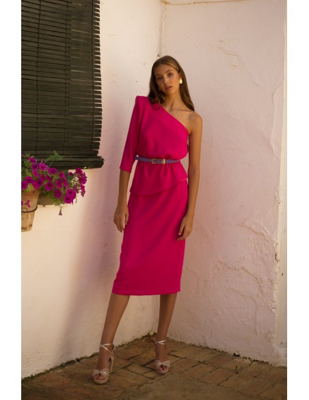 Party outfit with party top and straight skirt