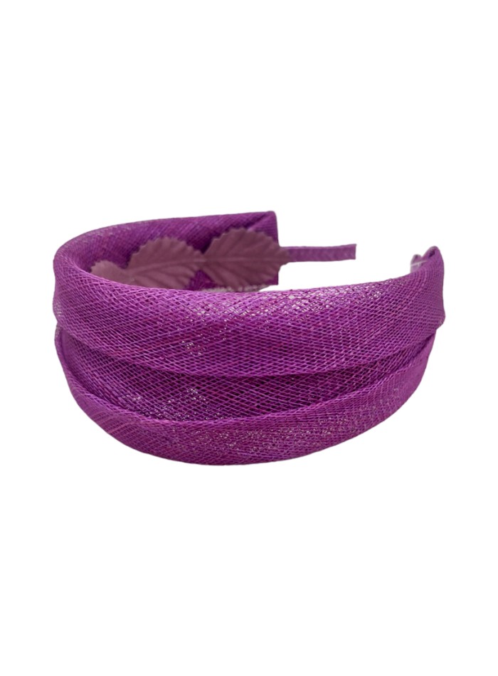 Bougainvillea guest headband in raffia