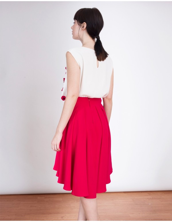 Falda para invitadas - invitada perfecta - falda fucsia 2