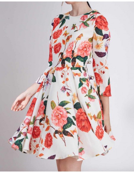 Cocktail dress with floral print - Iris Lauren Lynn London - 3 Cocktail dress with floral print - Iris Lauren Lynn London - 3