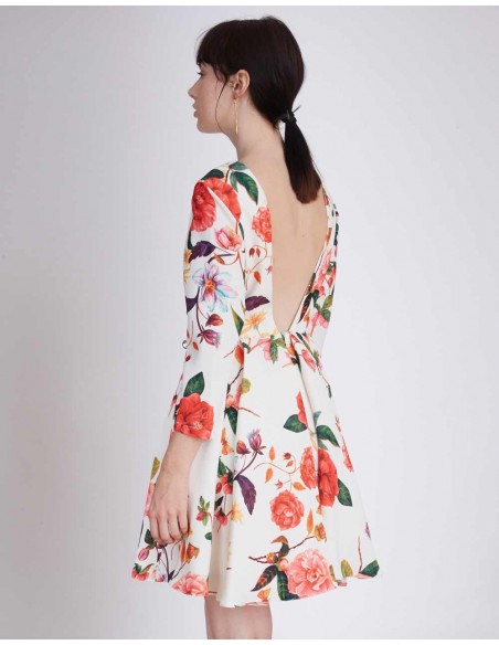 Cocktail dress with floral print - Iris Lauren Lynn London - 4 Cocktail dress with floral print - Iris Lauren Lynn London - 4