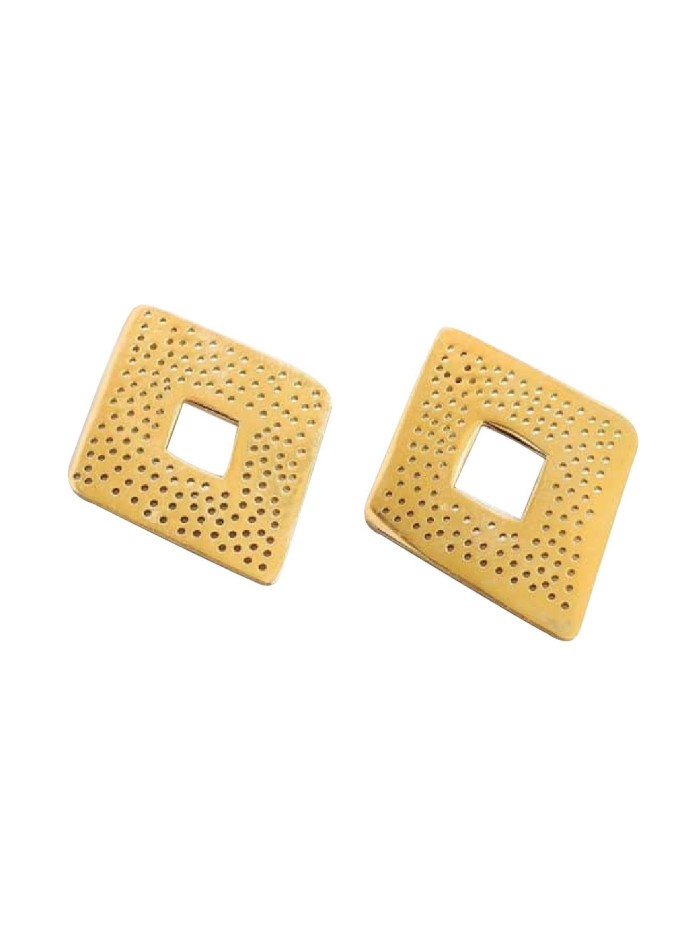 Golden diamond earrings LI JEWELS - 1