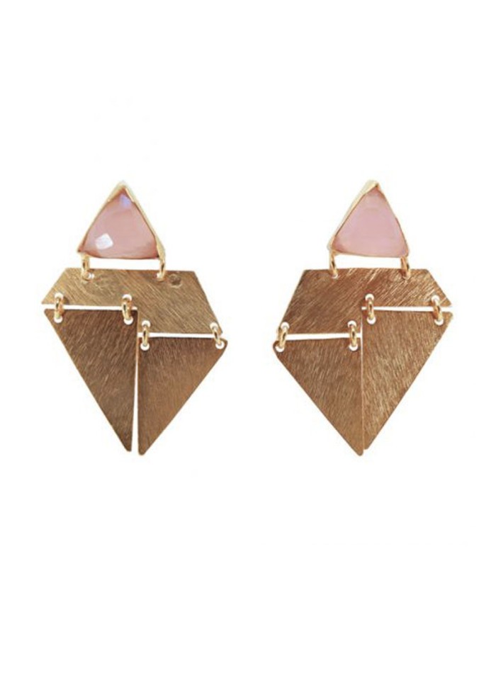 Baby Pink Origami Earrings
