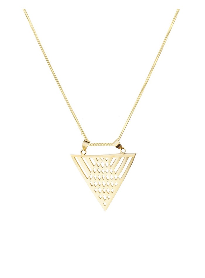 Divine Geometric Gold Necklace