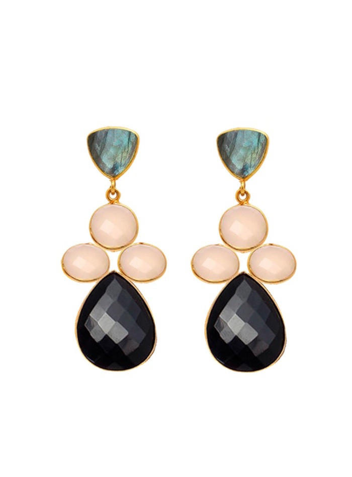 Pendientes Flavia Negros Welowe - 1