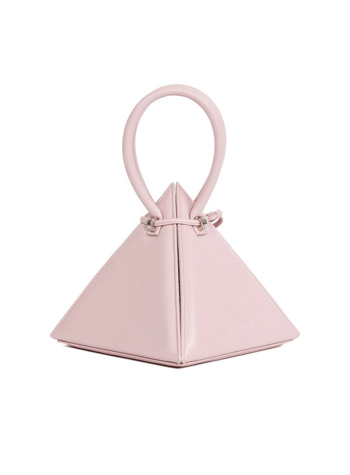 Pink pyramid bag with round handles and handle - LIA PINK NITA SURI  - 1