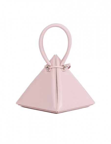 Pink pyramid bag with round handles and handle - LIA PINK NITA SURI  - 1