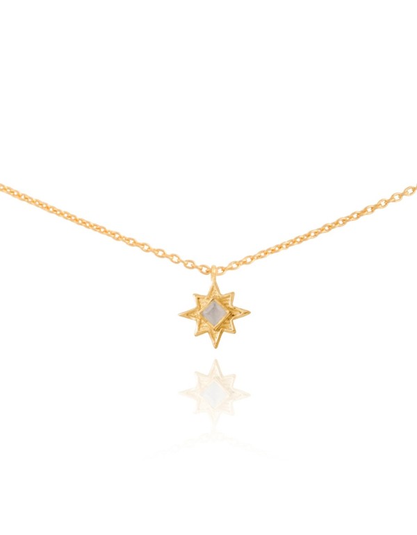 Necklace with eight-pointed star - Astrea