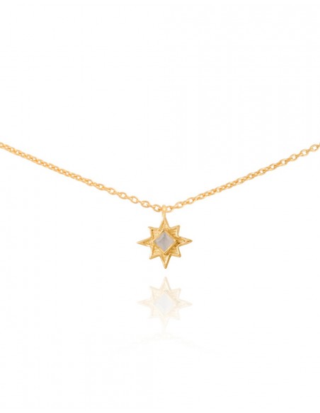 Necklace with eight-pointed star - Astrea