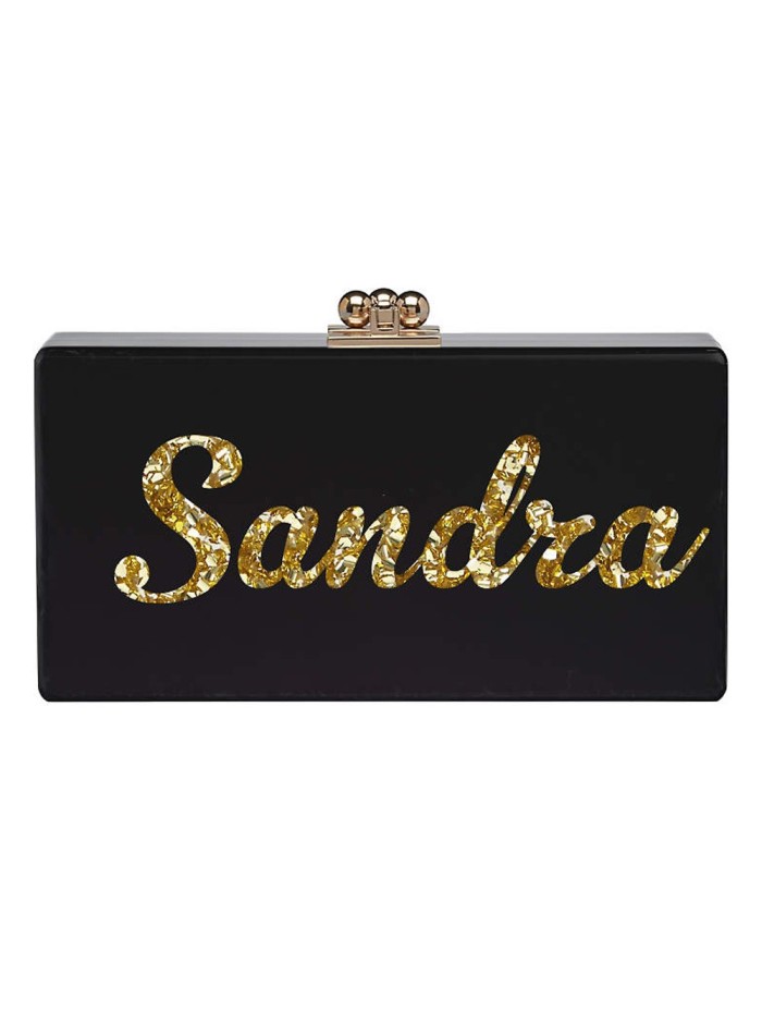 Clutch de fiesta personalizado con tu nombre o la palabra que tú quieras para invitadas perfectas INVITADISIMA