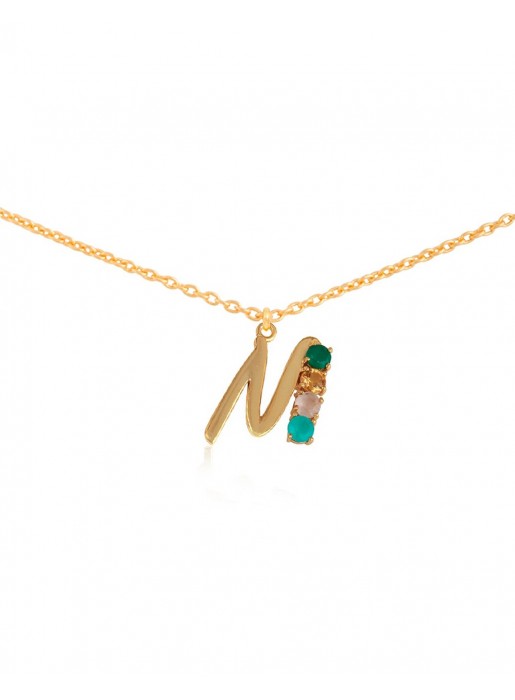Shiny Initial necklace – m