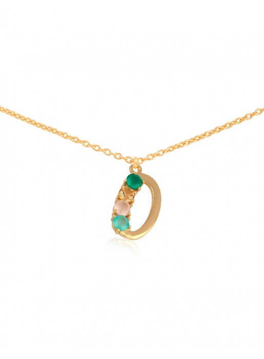 Shiny Initial necklace – O LAVANI - 1