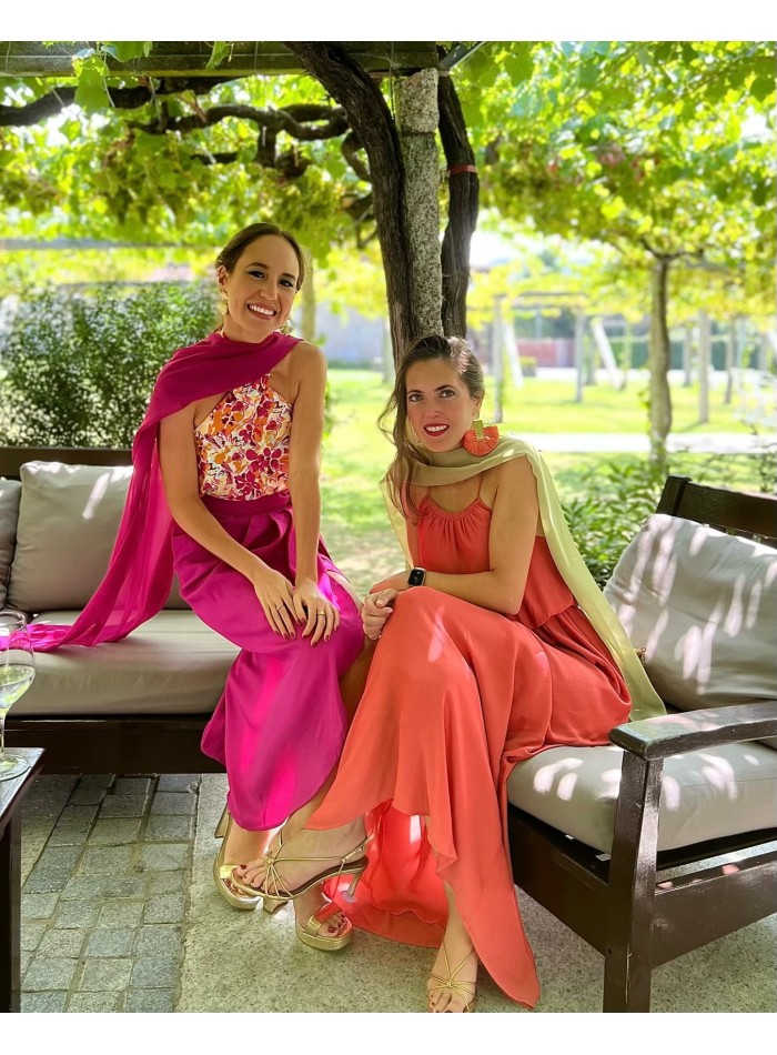 Olive green short chiffon party cape