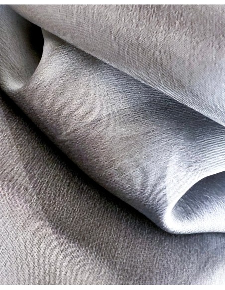 Multiposition short party cape in silver chiffon