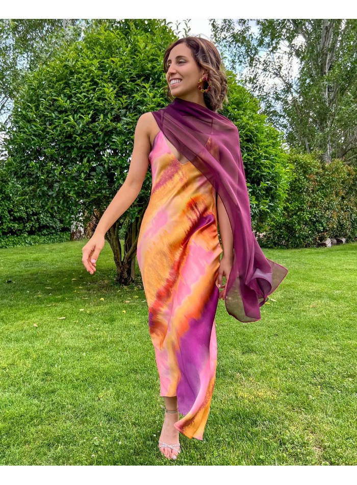 Long layer in double thread cationic wine gauze