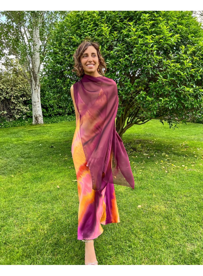 Long layer in double thread cationic wine gauze