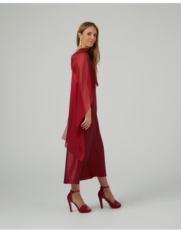 Long layer in garnet cationic gauze with double yarns 2