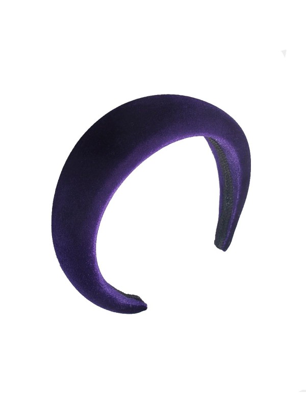 Klein blue velvet headband