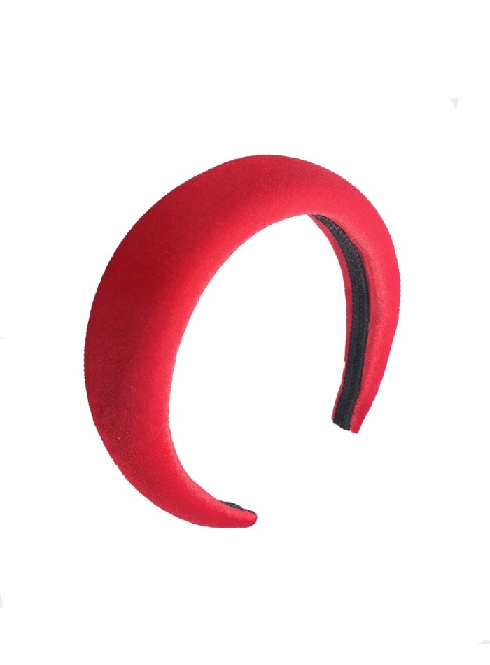 Red velvet headband