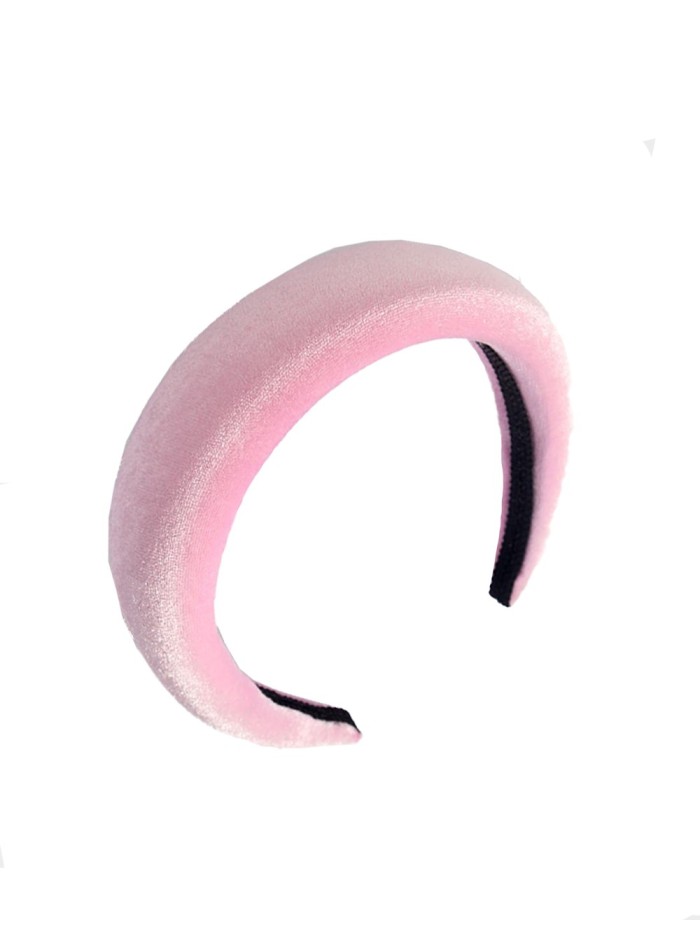 Pink velvet headband Lauren Lynn London Accessories - 1