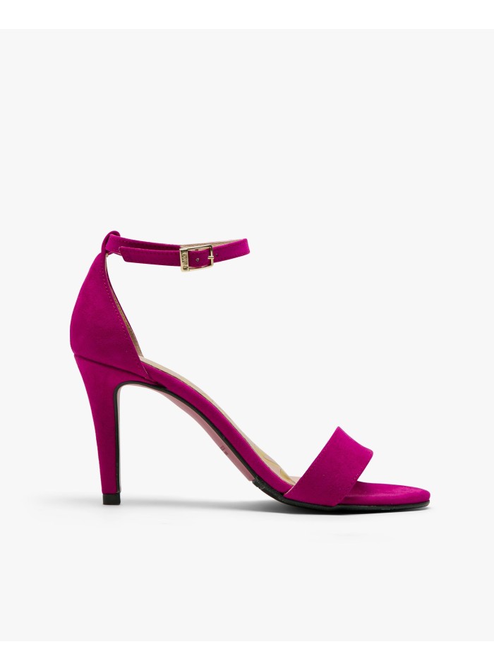 Fuchsia high heel sandals