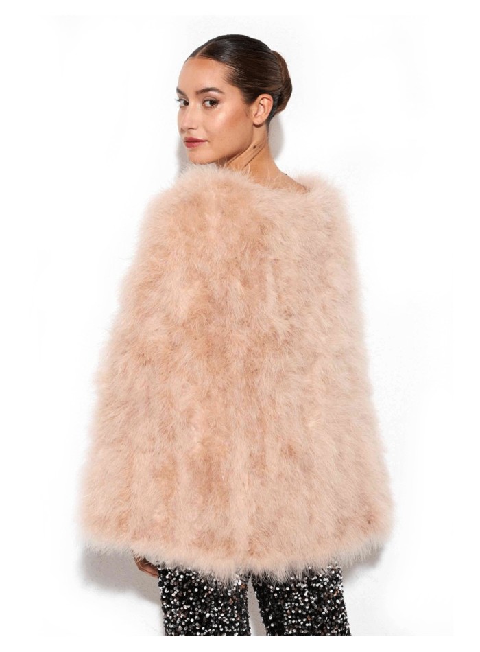 Ostrich feather cape