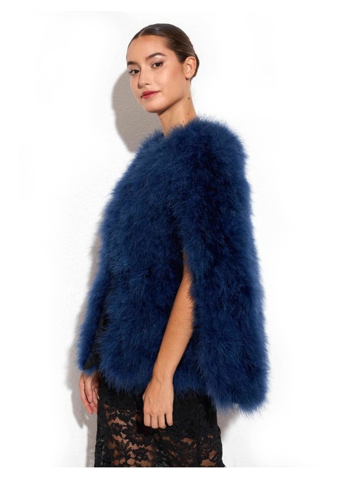 Ostrich feather cape