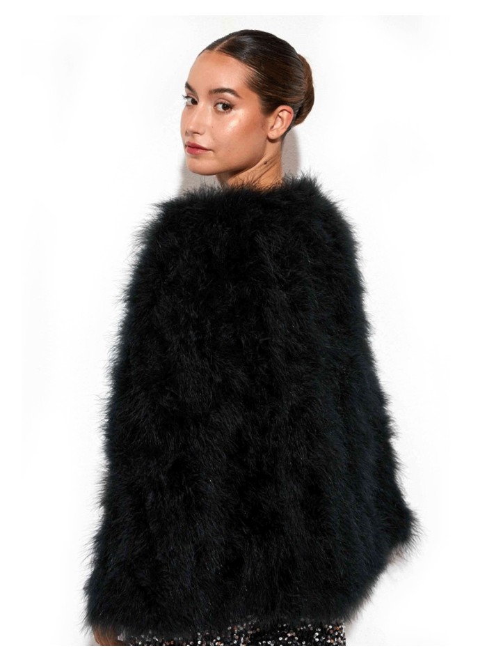 Ostrich feather cape