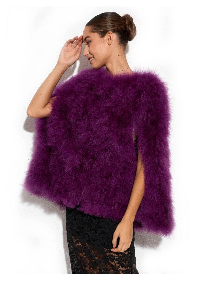 Ostrich feather cape