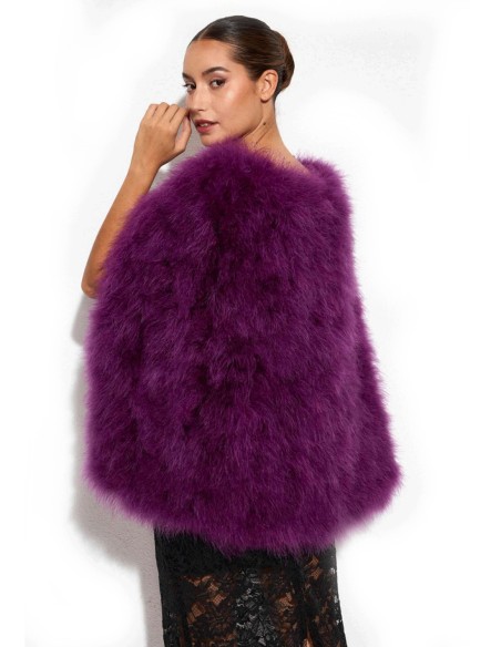 Ostrich feather cape