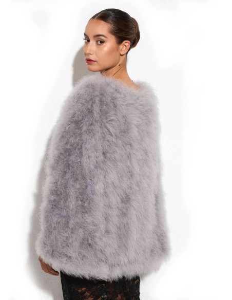 Ostrich feather cape