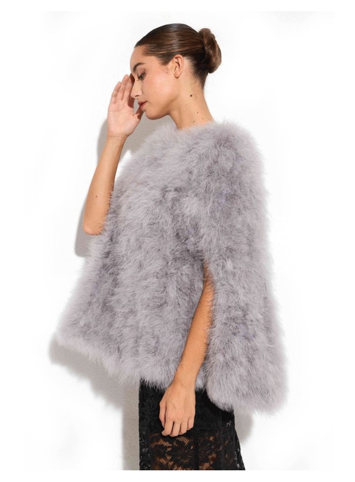 Ostrich feather cape