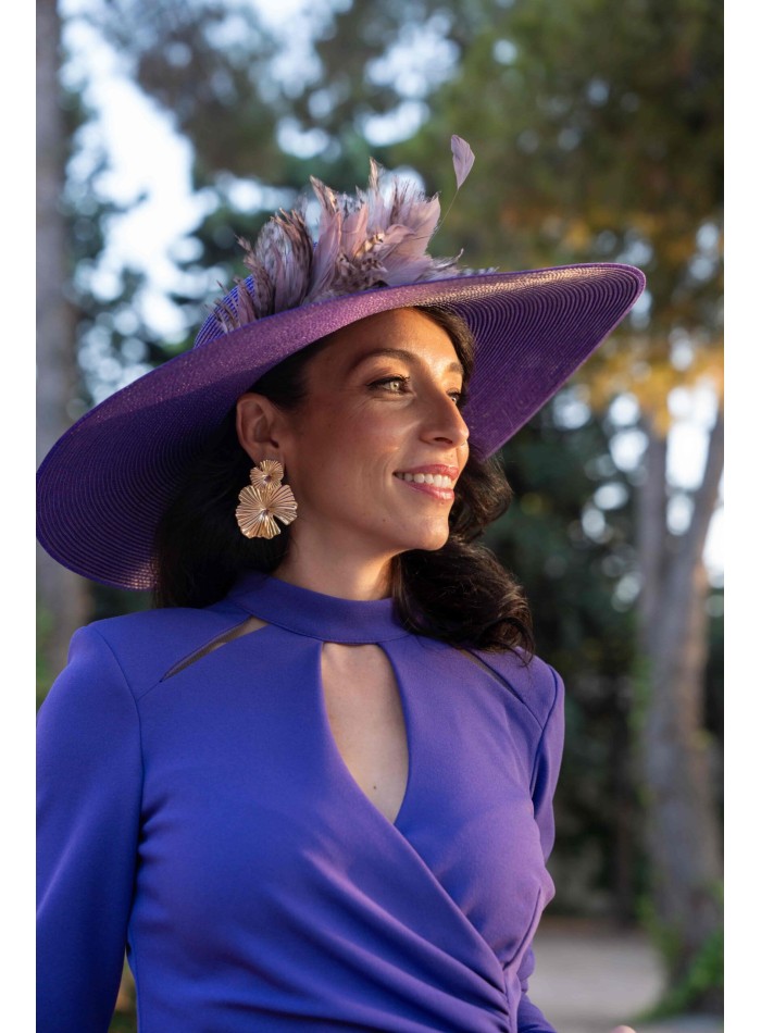 Robe Longue élégante Lilei.fr – Bleu – Taille 40 – Coton – Col écharpe Manches 3/4
