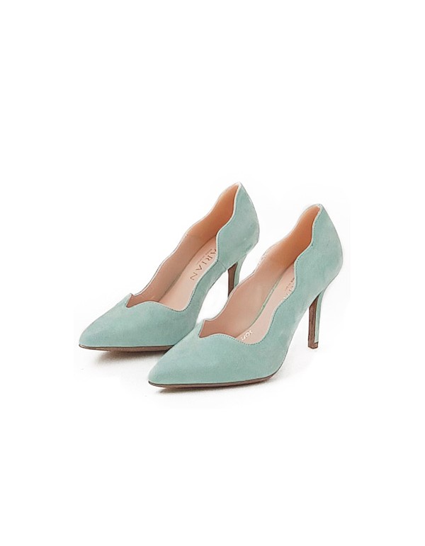 Suede party shoes with side design 2