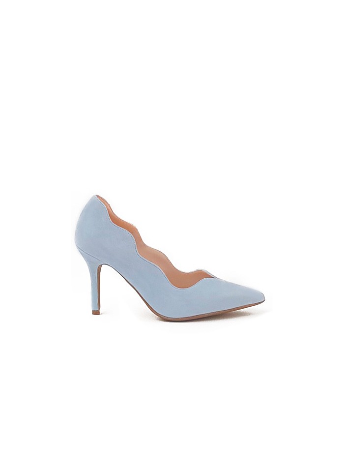 Chaussures de soirée en daim avec motif latéral