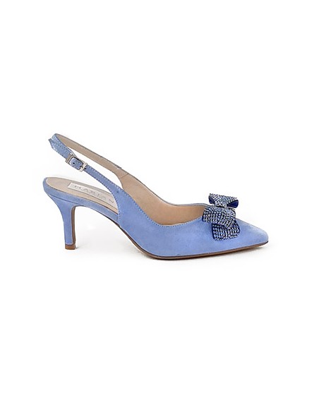 Chaussures en daim ornées d'un double nœud