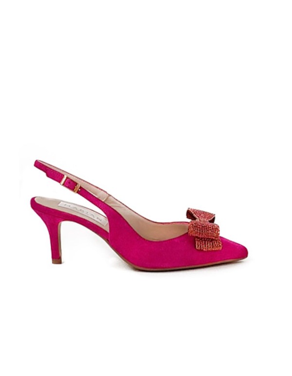 Chaussures en daim ornées d'un double nœud
