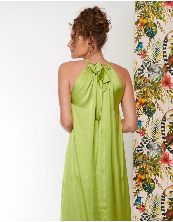 vestido largo verde para invitadas 2