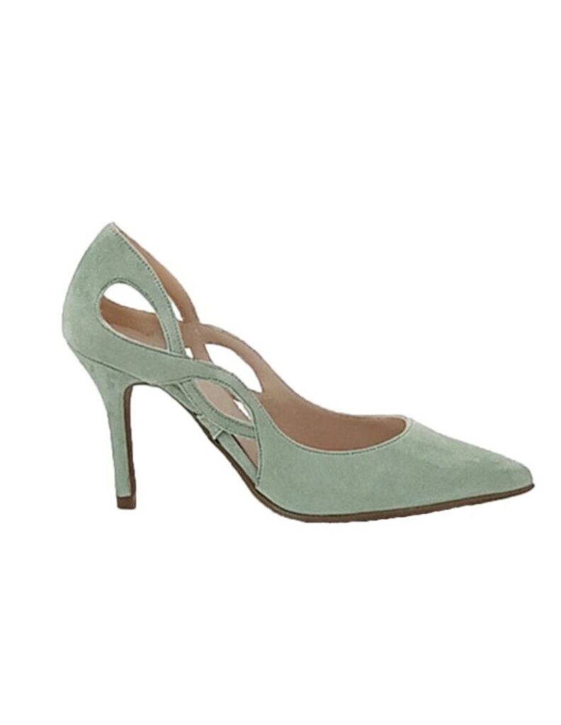 Pumps shoes with openings on the sides where your skin is visible.